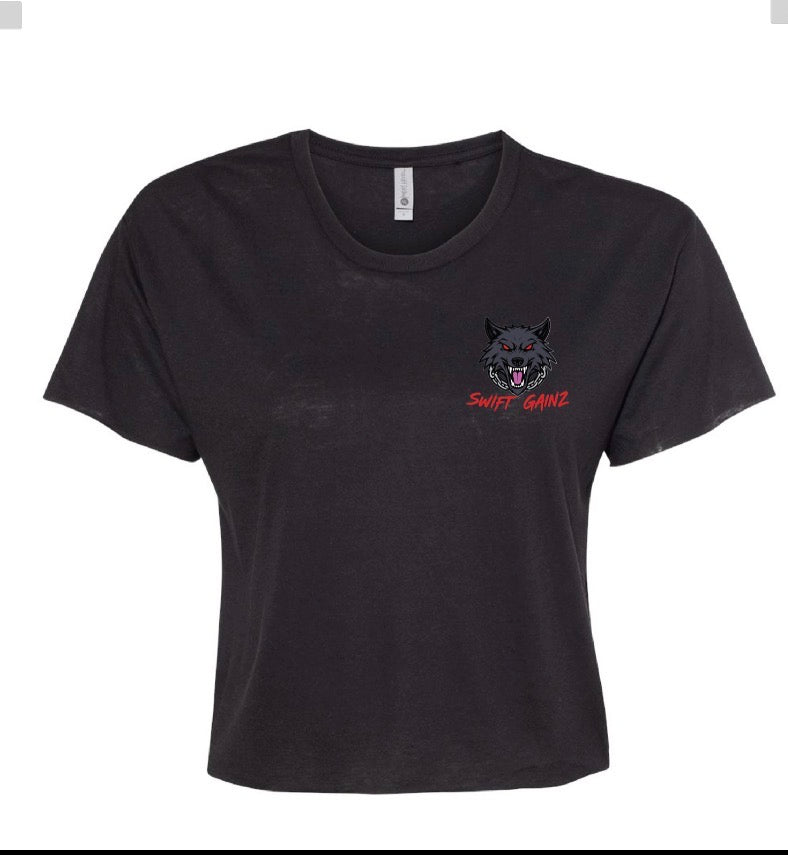 SWIFT GAINZ WOMEN’S CROPPED TEE